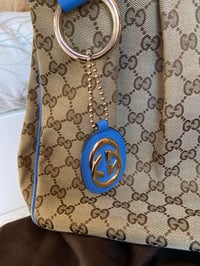 Image 3 of Gucci Sukey GG Canvas Bag Blue
