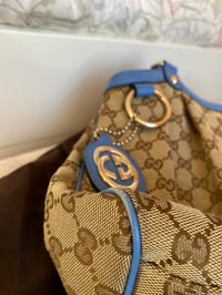 Image 10 of Gucci Sukey GG Canvas Bag Blue