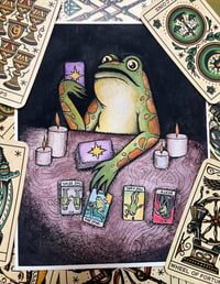 Tarot Frog Print