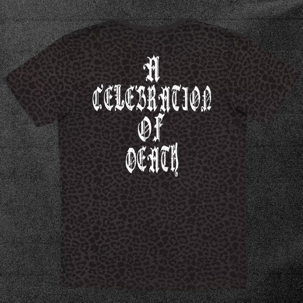 GLASS OX / celebration black leopard shirt