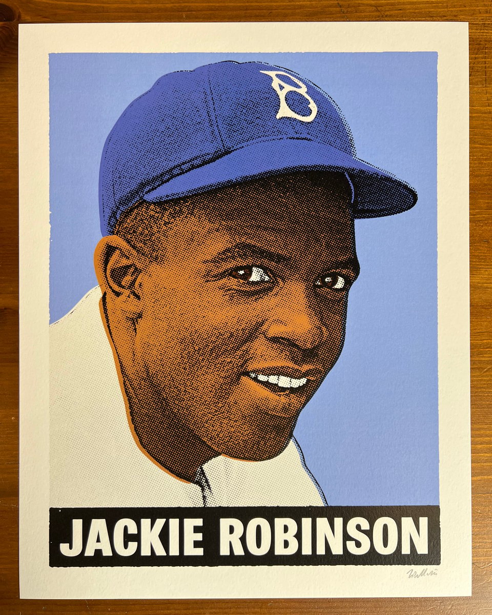 11x14" Jackie Robinson Print | Dellarious
