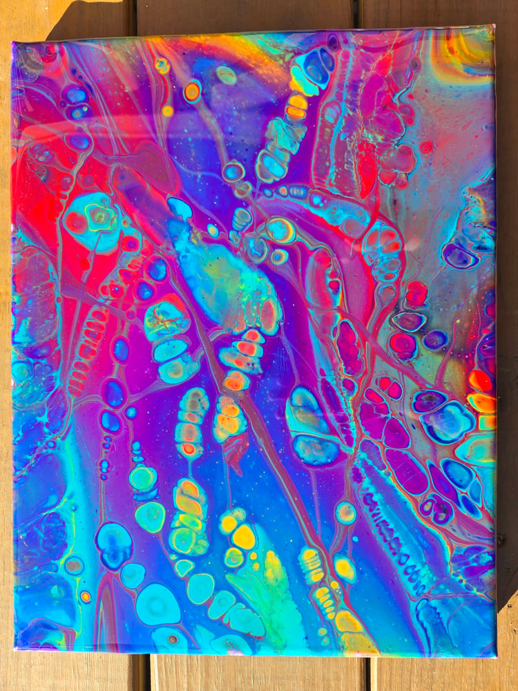 Image of 11x14 fluid art