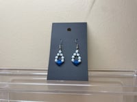 Image 2 of Teardrop Beaded Earrings - Dangle Hook Earrings