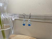 Image 1 of Teardrop Beaded Earrings - Dangle Hook Earrings