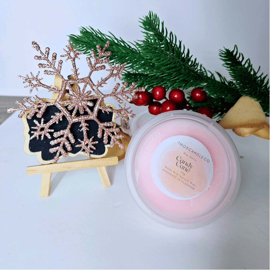 Image of Candy Cane  2oz Wax Pot Highly Fragranced Hand Made