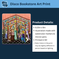 Image 3 of Disco Bookstore - Art Print