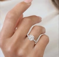 Image 2 of Alaia Square Cushion Cut 2 Carat Lab Diamond Ring