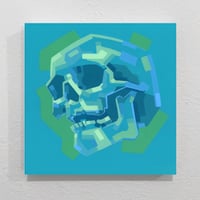 Image 1 of Turning Skull, Phase 02 - Original Painting, 12" x 12"