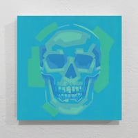 Image 1 of Turning Skull, Phase 03 - Original Painting, 12" x 12"