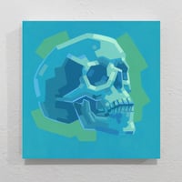 Image 1 of Turning Skull, Phase 04 - Original Painting, 12" x 12"