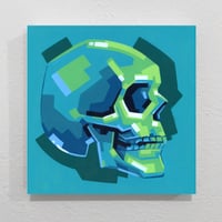 Image 1 of Turning Skull, Phase 05 - Original Painting, 12" x 12"