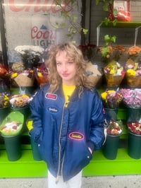 Image 5 of Goddess Babe Embroidery Patch Flight Jacket 🩷🩷💙🧡