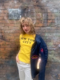 Image 2 of Goddess Babe Embroidery Patch Flight Jacket 🩷🩷💙🧡