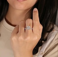 Image 5 of Alaia Square Cushion Cut 5 Carat Lab Diamond Ring