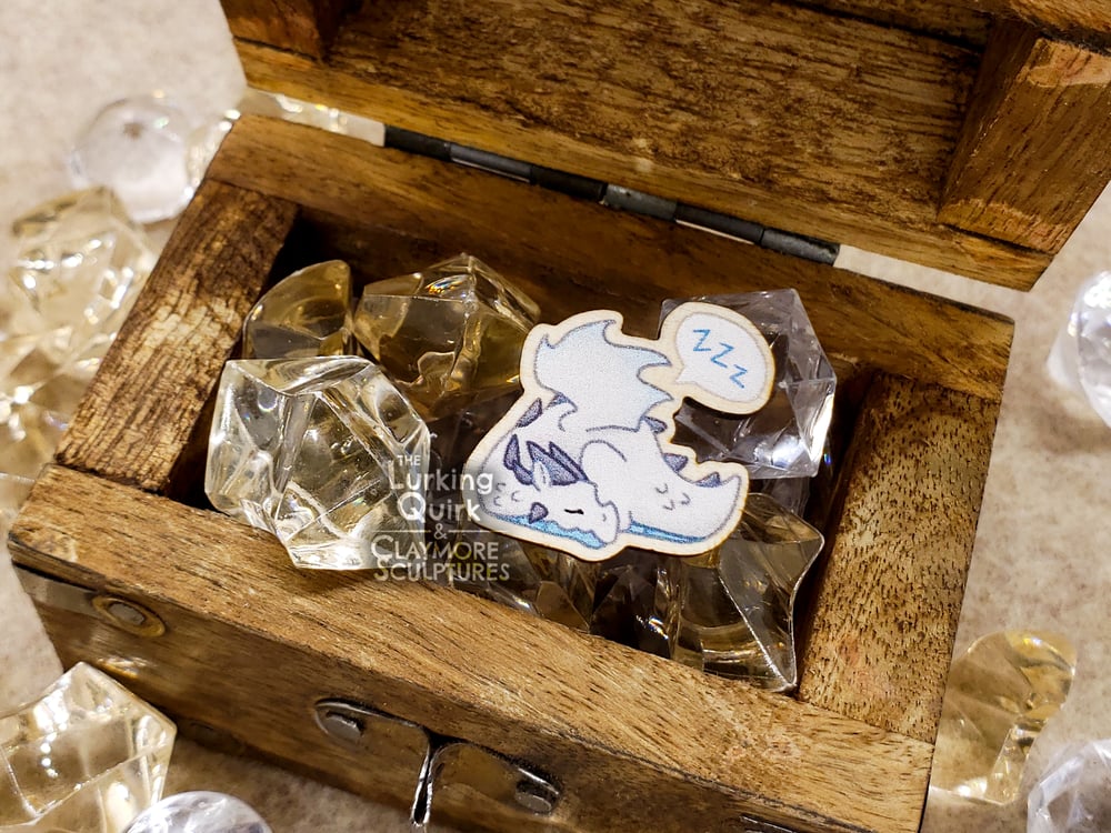 Mini Wooden Dragon Pins