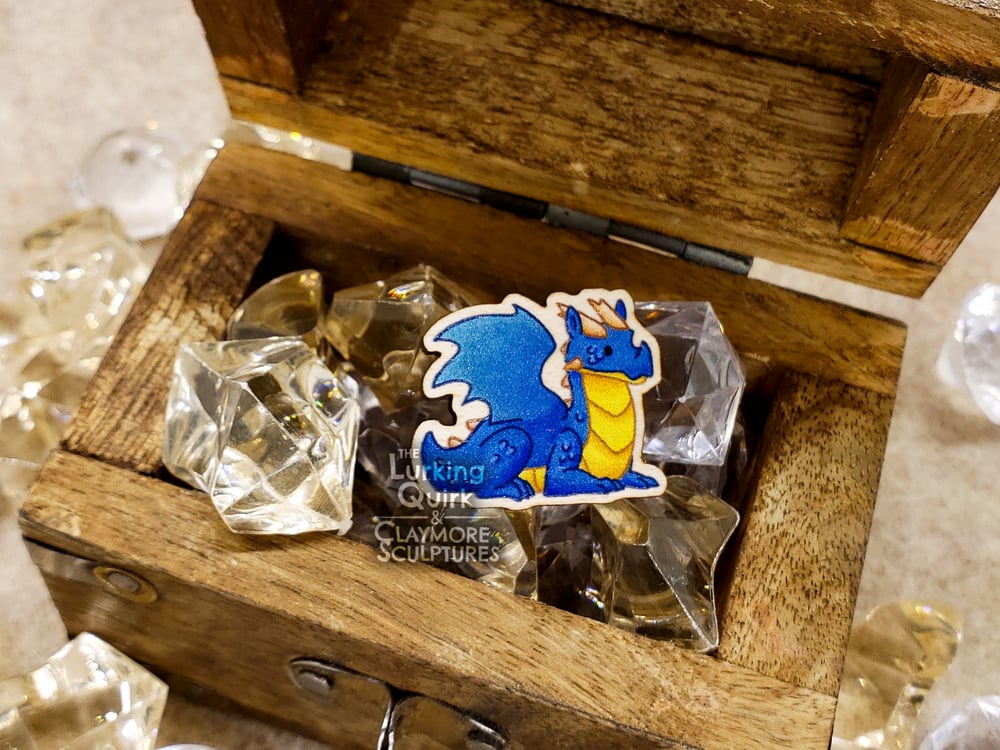 Mini Wooden Dragon Pins