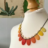 Image 4 of NEW orange fade ovals necklace 