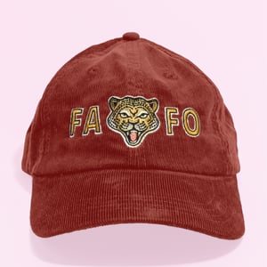 FAFO Leopard Vintage corduroy cap