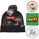 Image 1 of 🍄 Amanita NEFF "Forest Wonder" Cuffed Pom Beanie / Hat  - One Size