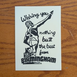 Birmingham Butt Greeting Card