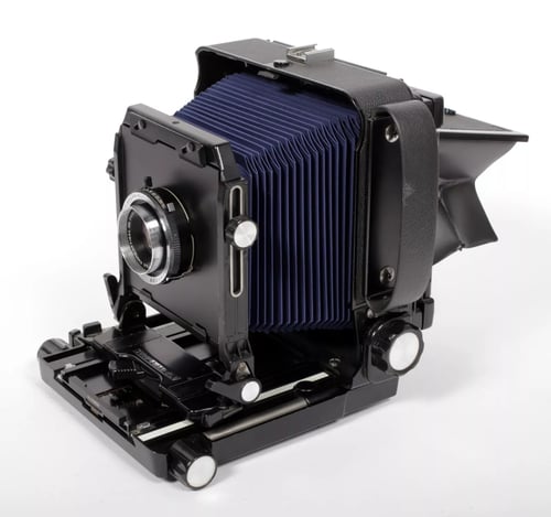 Image of Toyo 45A 4X5 Camera w/ 150mm + 210mm Lenses +Holders +Fresnel +FILM NEW BELLOWS #5720