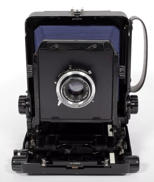 Image of Toyo 45A 4X5 Camera w/ 150mm + 210mm Lenses +Holders +Fresnel +FILM NEW BELLOWS #5720