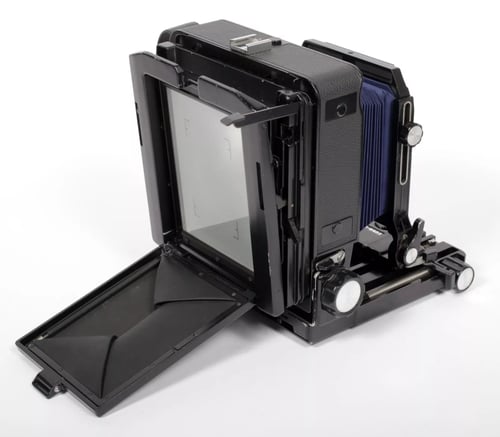 Image of Toyo 45A 4X5 Camera w/ 150mm + 210mm Lenses +Holders +Fresnel +FILM NEW BELLOWS #5720