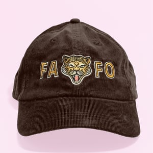 FAFO Leopard Vintage corduroy cap