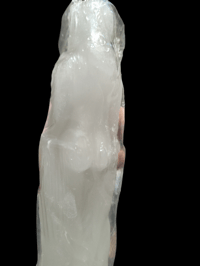 Image 2 of White Women Figure Candle 