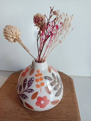 Image of petit vase boule fleuri 