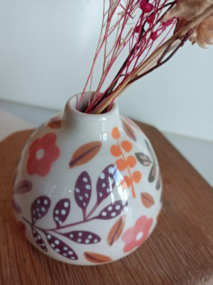 Image of petit vase boule fleuri 