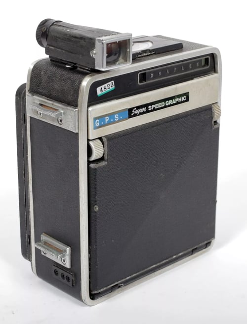 Image of Graflex Super Speed Graphic 4X5 Camera w/ Rodenstock 135mm lens + film + holders  #4823