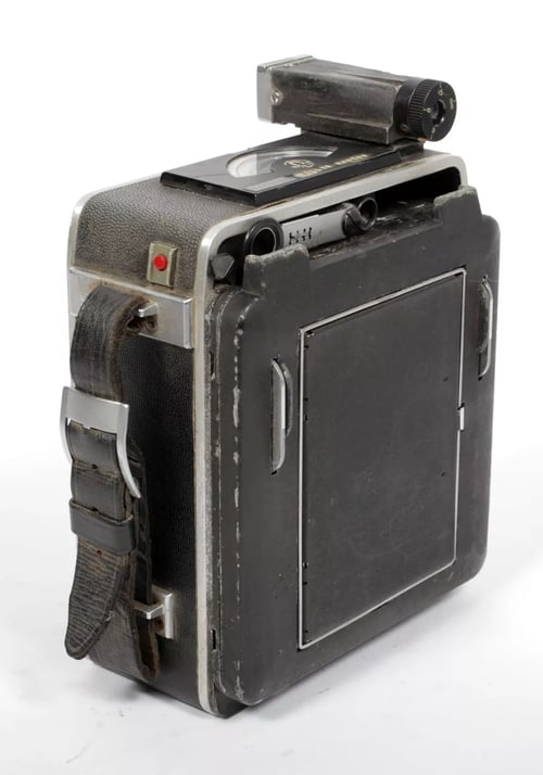 Image of Graflex Super Speed Graphic 4X5 Camera w/ Rodenstock 135mm lens + film + holders  #4823