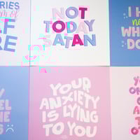 Image 2 of Not Today Satan Print