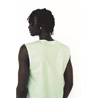 Image 3 of ANM260017 POPLIN TANK PASTEL GREEN