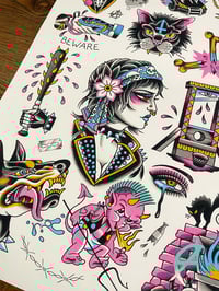 Image 2 of Pork Chop Punks Art Print