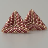 Image 1 of Hand-Beaded Earrings