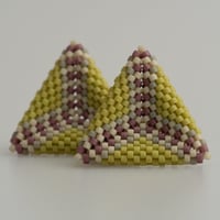 Image 2 of Early Spring Hand-Beaded Earrings