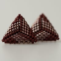 Image 1 of Currant Hand-Beaded Earrings