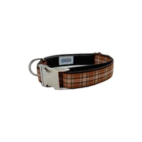 Plaid Perfection Rust - Dog Collar 