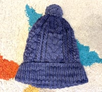 Image 3 of Chamula Monitaly yuketen hand woven merino wool cap hat, made in Mexico