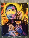 Bela Lugosi with cats