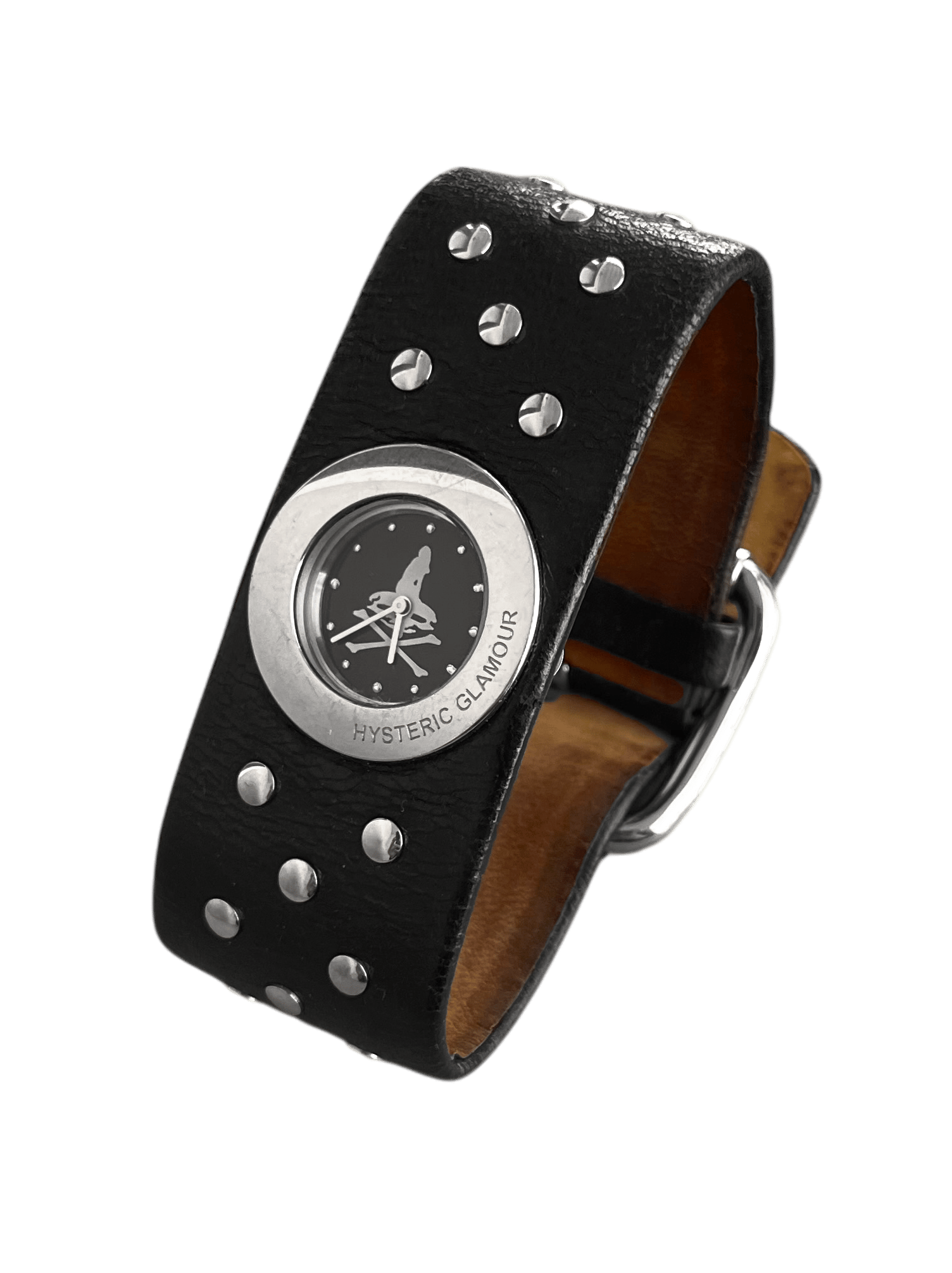 Hysteric Glamour Studded Leather Watch | neverlandsupply Hysteric Glamour Studded Leather Watch | neverlandsupply