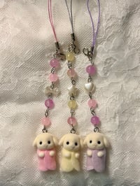 Flora Rabbit Babies Phone Charms