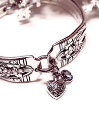 Image 3 of Vintage Spoon Bracelet with Charms