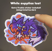 Image 3 of EMO SCOURGE 3" Vinyl Sticker