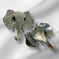 Image 5 of Clear Stone Elephant Earrings