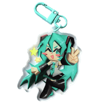 Image 2 of [PREORDER] LOW-POLY MIKU ACRYLIC CHARM