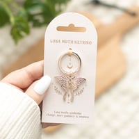 Luna Moth Keyring