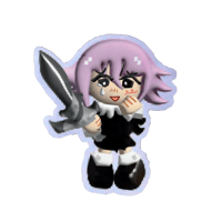 Image 2 of LOW-POLY CRONA GLOSSY STICKER